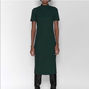 Zara Midi Ribbed Dress